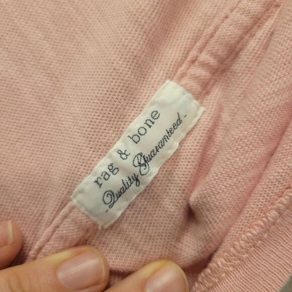 Rag & Bone Pink Oversized Cotton Shirt Size Small - Picture 4 of 9